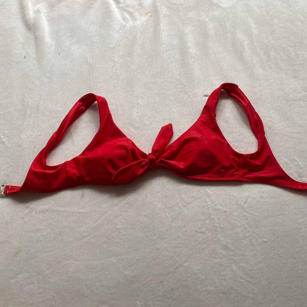 Red Hollister Twist bikini top